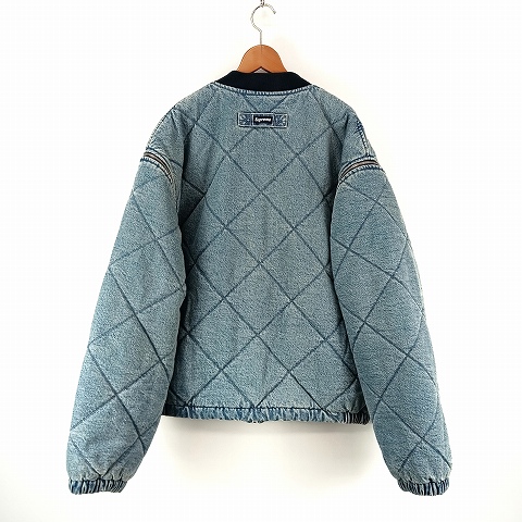 シュプリーム SUPREME Zip-Off Sleeve Quilted Bomber Jacket Denim XL 