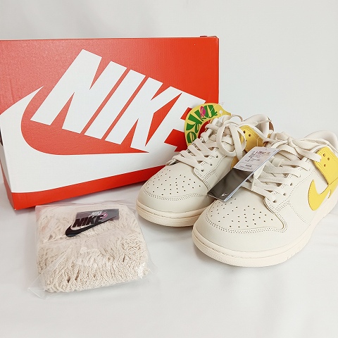 ナイキ NIKE Women's Dunk Low DR5487-100 US9.5 26.5㎝ Banana 靴 スニーカー ☆AA★ メンズ レディース