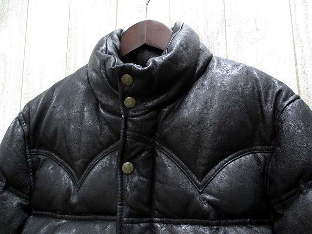 ジャックローズ Jackrose ダウンジャケット レザー ゴートスキン 山羊 