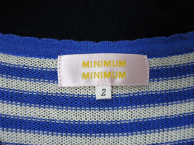 MINIMUM MINIMUM ミニマムミニマムニットセーターブルーM