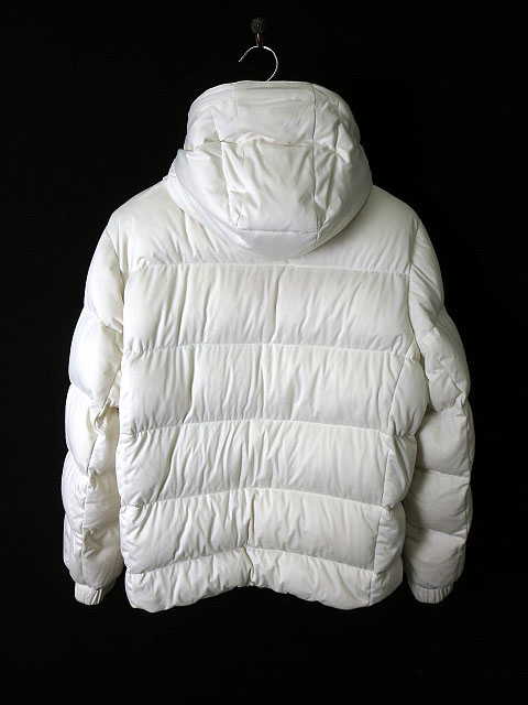 カステルバジャック Castelbajac ダウンジャケット ジップアップ ロゴ ワッペン 刺繍 フード 長袖 サイズ3 オフ白 メンズ 068 ベクトルパーク