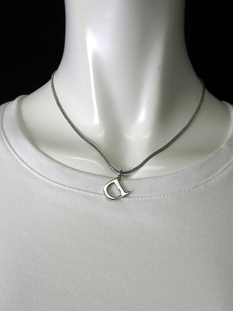 クリスチャンディオール Christian Dior ネックレス ペンダント CD  