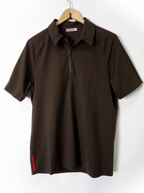 プラダスポーツ PRADA SPORT シャツ ポロシャツ 半袖 ストレッチ 