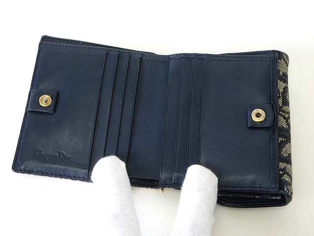 クリスチャンディオール Christian Dior 財布 トロッター キャンバス  