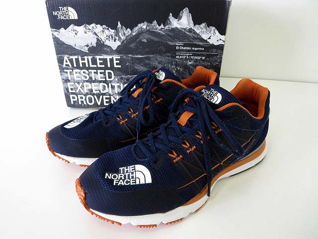 未使用品 ザノースフェイス The North Face スニーカー シューズ Ultra Repulsion 3 ランニングシューズ 25 0 紺 ネイビー オレンジ くつ 靴 国内正規品 メンズ レディース 068 ベクトルパーク