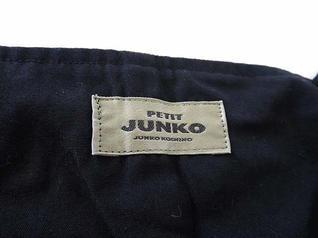 ジュンココシノ Junko Koshino Petit Junko ワンピース エプロン ジャンパースカート ロゴ刺繍 M 黒 ブラック レディース 068 ベクトルパーク ジュンココシノ Junko Koshino Petit Junko ワンピース エプロン ジャンパースカート ロゴ刺繍 M 黒 ブラック レディース 068 ベクトルパーク