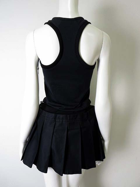 ワイスリー Y 3 アディダス Adidas ワンピース ノースリーブ S 黒 ブラック ヨウジヤマモト ロゴ 刺繍 国内正規品 レディース 068 ベクトルパーク