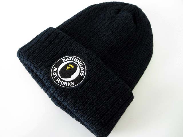 アベイシングエイプ A BATHING APE ニット帽 ニットキャップ ワッチ 