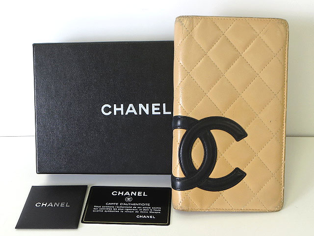 シャネル CHANEL 財布 長財布 二つ折り カンボンライン ココマーク 