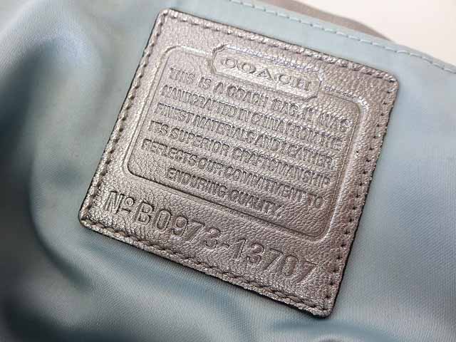 Coach グレー ナイロン バッグ レア 希少性 コーチ COACH バッグ 2WAY ショルダーバッグ ナイロン パテント