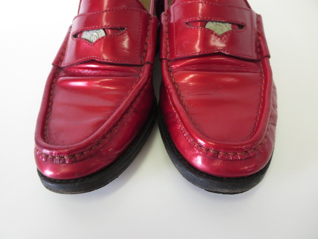 グッチ GUCCI ローファー コインローファー エナメル パテントレザー 