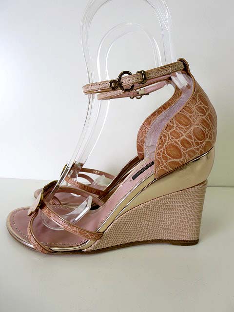 ルイヴィトン LOUIS VUITTON サンダル ウエッジサンダル ロゴ  