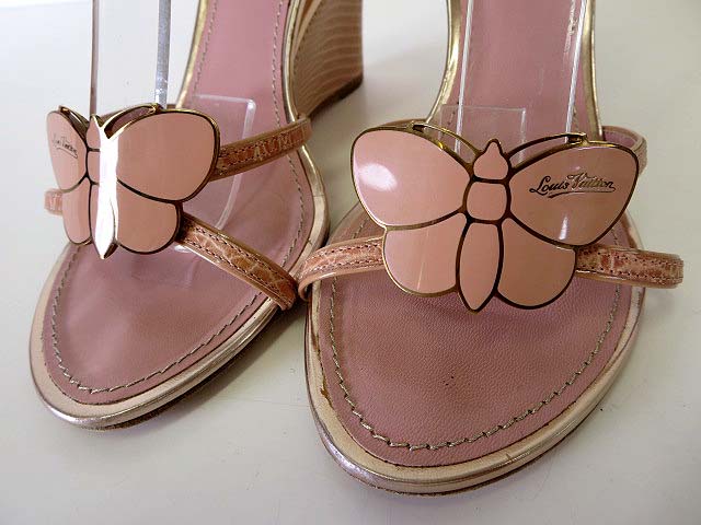 ルイヴィトン LOUIS VUITTON サンダル ウエッジサンダル ロゴ  
