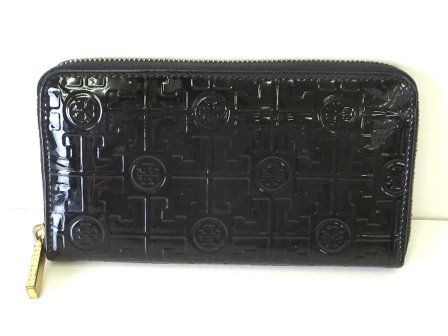 トリーバーチ TORY BURCH 財布 長財布 ラウンドファスナー パテント 