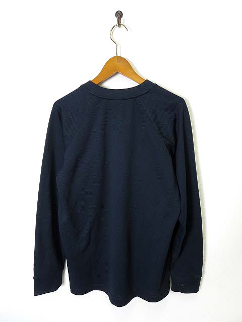 ナイキ NIKE Tシャツ SPHERE DRY ロゴ刺繍 長袖 ロンT S 紺 ネイビー 
