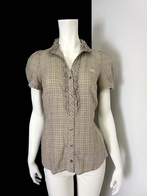バーバリーブルーレーベル BURBERRY BLUE LABEL シャツ ブラウス 半袖 