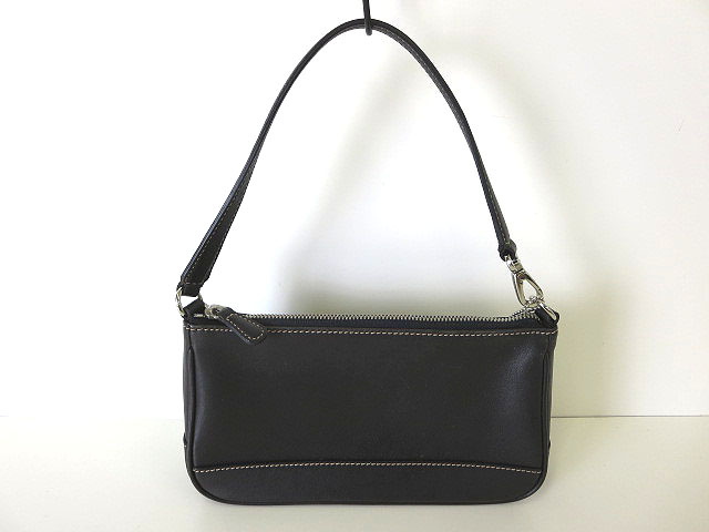 コーチ ハンプトンズ アクセサリーポーチ 7785 レザー 黒 レディース コーチ ハンプトンズ アクセサリーポーチ 7785 レザー 黒 レディース