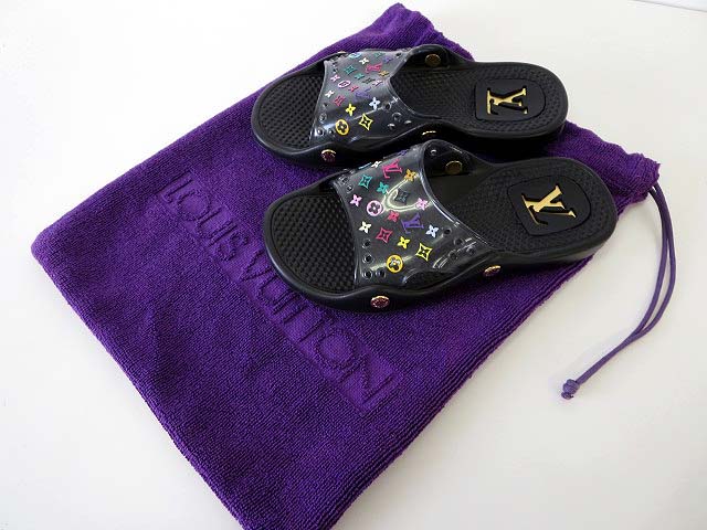 未使用品 ルイヴィトン LOUIS VUITTON サンダル ビーチサンダル マルチ 
