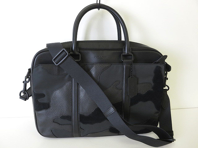 コーチ COACH バッグ 2WAY ブリーフケース ビジネスバッグ レザー カモ 