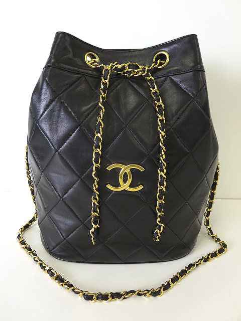 シャネル CHANEL バッグ マトラッセ チェーン ショルダーバッグ 巾着 