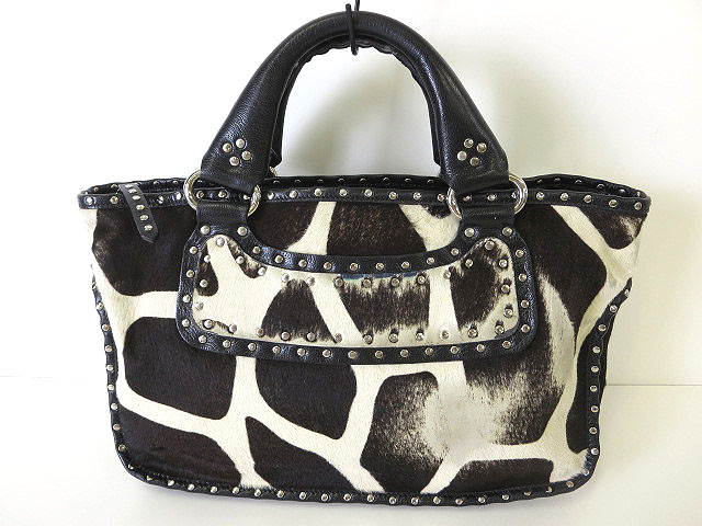 セリーヌ CELINE バッグ ハンドバッグ ブギーバッグ ハラコ レザー  