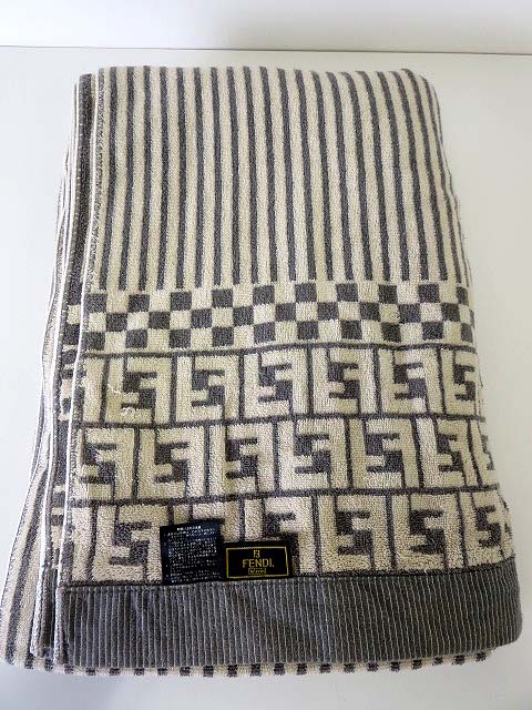 フェンディ FENDI ブランケット タオルケット 大判 ズッカ柄  