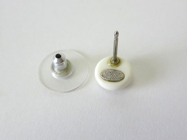 シャネル CHANEL ピアス ココマーク 05V 白 シルバー色