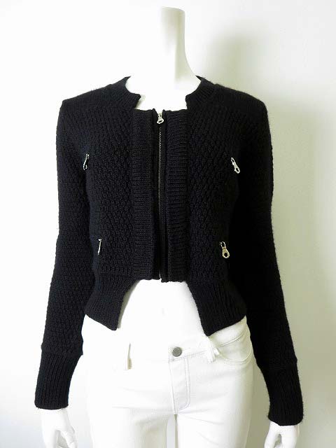 クロエ CHLOE ジャケット ニットジャケット 長袖 ショート丈 ウール 