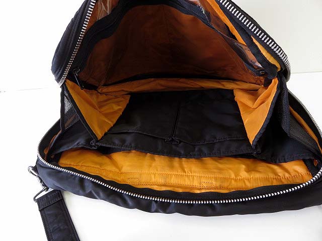 PORTER ナイロンバッグ 黒 オレンジ ポーター PORTER ブリーフケース ビジネスバッグ タンカー