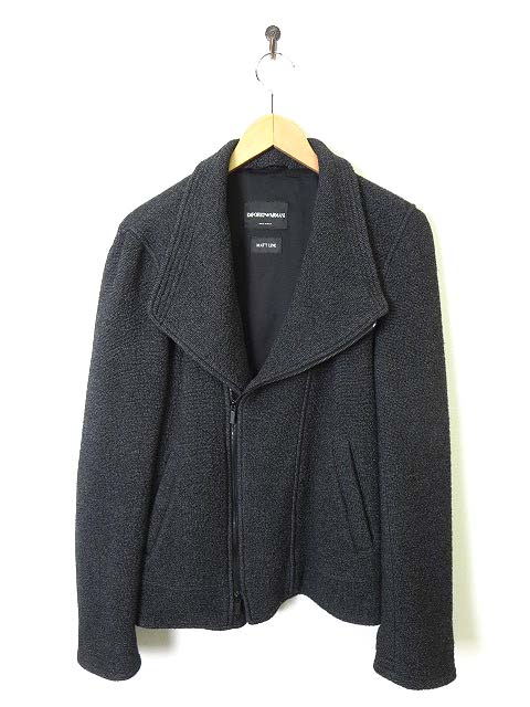 エンポリオ・アルマーニ ウールライダースジャケット 【公式通販】