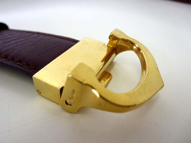 カルティエ Cartier ベルト レザー マストライン ロゴ バックル