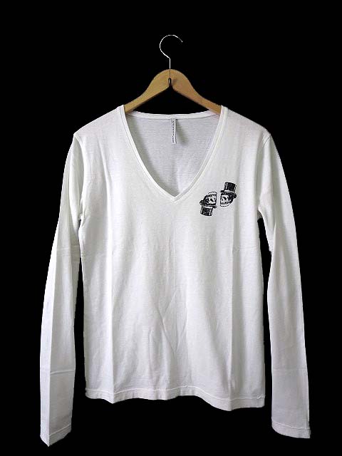 ブラックバレット バイ ニールバレット Blackbarrett By Neil Barrett Tシャツ カットソー 長袖 Vネック スカル プリント 2 白 ホワイト 国内正規品 メンズ 068 ベクトルパーク ブラックバレット バイ ニールバレット Blackbarrett By Neil Barrett Tシャツ カットソー 長袖 Vネック スカル プリント 2 白 ホワイト 国内正規品 メンズ 068 ベクトルパーク