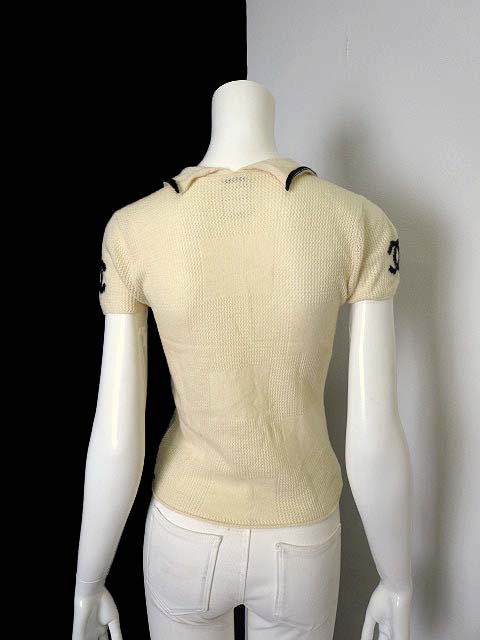 CHANEL シャネル 半袖 ヴィンテージ カシミヤ ニット CHANEL（半袖 ・ ニット/セーター）のフリマアイテム一覧