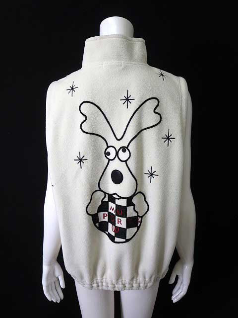 エムユースポーツ M・U SPORTS ゴルフ フリース ベスト ハーフジップ