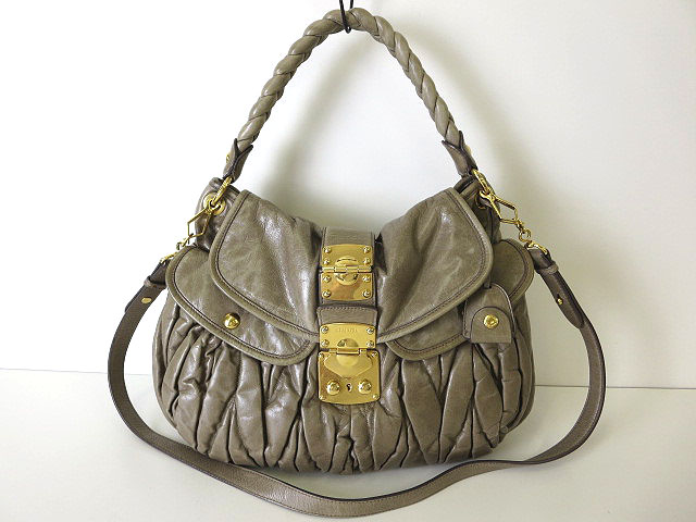 ミュウミュウ miumiu バッグ 2WAY ショルダーバッグ マテラッセ レザー 