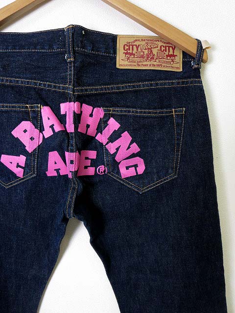 エイピー APEE アベイシングエイプ A BATHING APE デニムパンツ 
