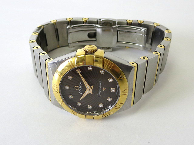 オメガ OMEGA 腕時計 コンステレーション 12P ダイヤ YG ステンレス