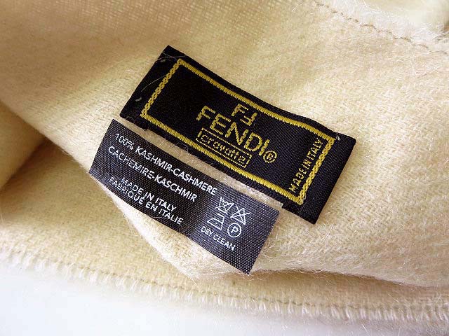 フェンディ FENDI マフラー ショール 大判 カシミヤ ウール ロゴ フェンディ FENDI マフラー ショール 大判 カシミヤ ウール ロゴ