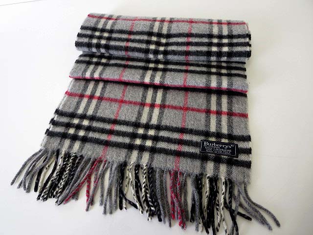 バーバリー Burberry マフラー カシミヤ 100 ウール ノバチェック グレー 黒 ブラック 赤 ブランド 小物 通学 通勤 メンズ レディース 068 ベクトルパーク