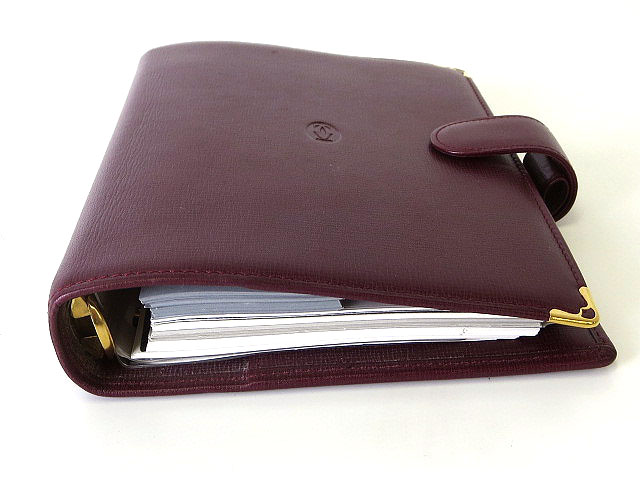 カルティエ Cartier システム手帳 マストライン アジェンダ レザー  