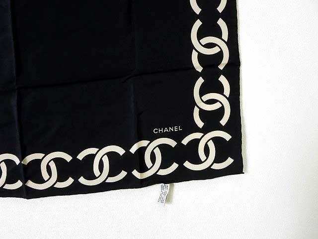 シャネル CHANEL スカーフ ストール ショール ココマーク ロゴ シルク  