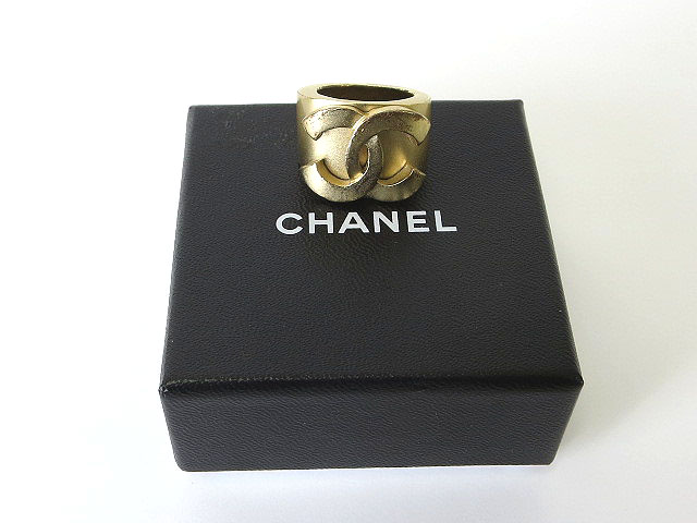 シャネル CHANEL リング 指輪 01C ココマーク ゴールド 13号 金属素材 