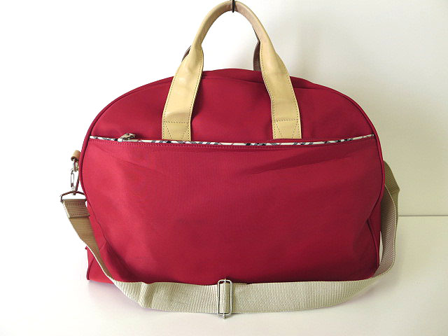 バーバリー BURBERRY ボストンバッグ 2way 旅行バッグ 紺色 美品