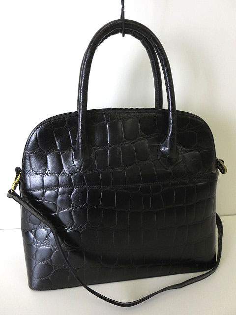 フルラ FURLA バッグ 2WAY クロコ型押し レザー ハンド ショルダー 