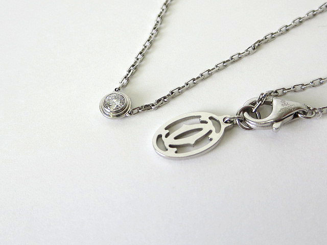 カルティエ Cartier ネックレス ディアマンレジェ ドゥ K18WG 750  