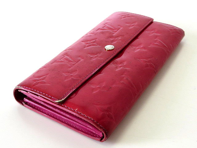 ルイヴィトン ヴェルニ 長財布 ローズポップ ルイヴィトン LOUIS