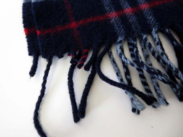 バーバリー BURBERRY マフラー ウールマフラー ノバチェック 紺