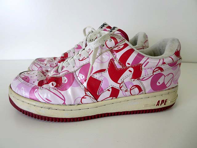 BAPE STA ピンク/レッド スニーカー BAPE STA #4 | bape.com