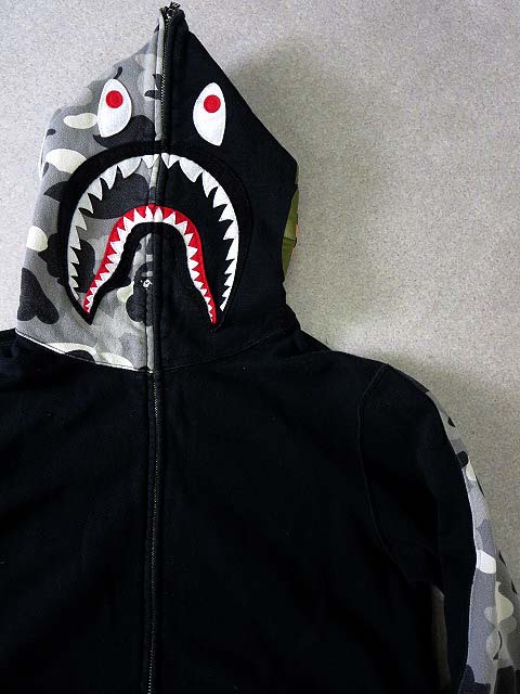 アベイシングエイプ A BATHING APE パーカ フードパーカー シャーク  