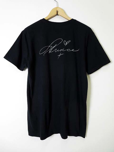 プリンス PRINCE Tシャツ カットソー 半袖 フォトプリント L 黒
